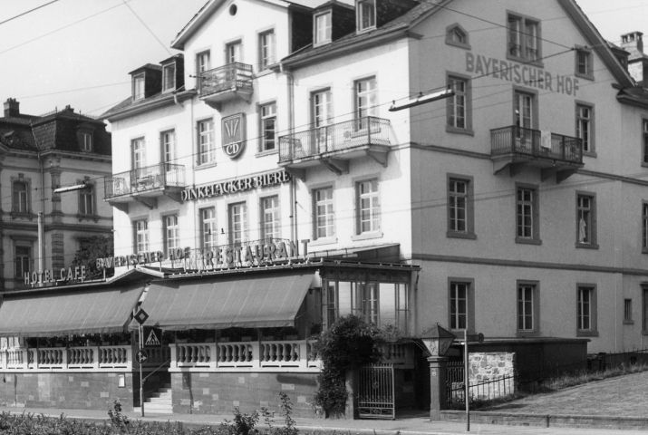 Bayrischer Hof in Baden-Baden historische Ansicht 1825