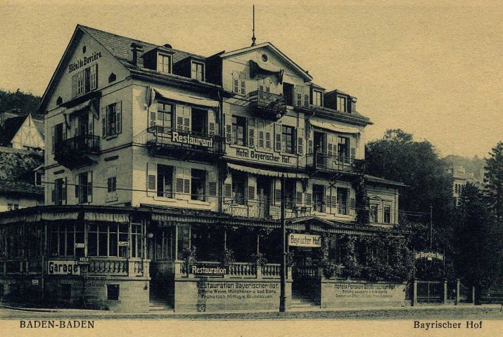 Bayrischer Hof in Baden-Baden historische Ansicht